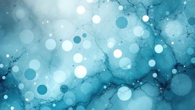 The primary subject of the image is a blue background with white dots. The setting is a blue and white swirling pattern, which creates a visually appealing and dynamic environment. The visual style is a combination of digital art and illustration, as the dots are arranged in a way that resembles a painting. The colors and mood of the image are predominantly blue and white, giving it a calm and serene atmosphere.