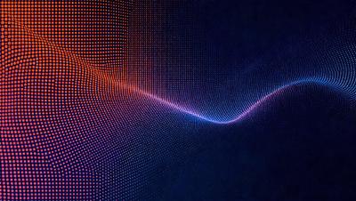 The primary subject of the image is a blue background with a pattern of red and orange dots. The setting appears to be a digital art or illustration, as the dots are arranged in a visually appealing manner. The visual style of the image is a combination of digital art and a pattern, creating a unique and interesting visual experience. The colors and mood of the image are predominantly blue, red, and orange, giving it a vibrant and lively atmosphere.