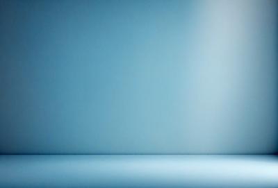 The primary subject of the image is a blue wall. The setting is a room with a blue wall, and the visual style is a photo. The dominant colors are blue, and the overall atmosphere is calm and serene.