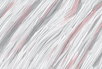 The primary subject of the image is a patterned surface, which appears to be a combination of white and pink stripes. The setting is a white and pink background, creating a visually striking contrast. The visual style of the image is a digital art or illustration, showcasing the artist's creativity and skill in designing the pattern. The colors and mood of the image are predominantly white and pink, giving it a clean and elegant appearance.