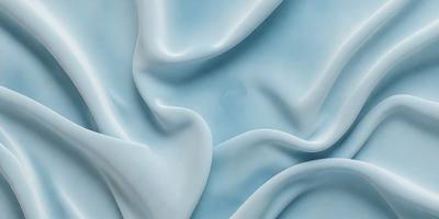 The primary subject of the image is a white sheet of fabric, which is the main object in the scene. The setting is a blue background, which creates a contrasting and visually appealing environment. The visual style of the image is a close-up of the fabric, showcasing its texture and details. The colors in the image are predominantly white and blue, giving the scene a clean and serene atmosphere.