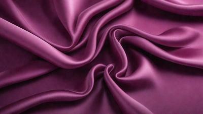 The primary subject of the image is a close-up of a purple fabric, showcasing its texture and pattern. The setting is a room with a purple background, which complements the purple fabric. The visual style is a close-up of the fabric, highlighting its details. The colors and mood of the image are predominantly purple, creating a calm and soothing atmosphere.