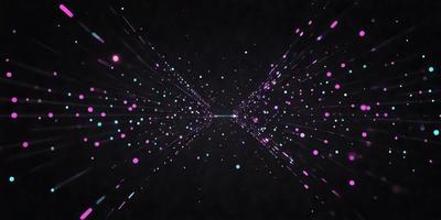 The primary subject of the image is a brightly colored, swirling pattern of lights. The setting is a dark background, which contrasts with the vibrant colors of the lights. The visual style appears to be a digital art or illustration, as the lights are depicted in a swirling motion. The colors and mood of the image are lively and energetic, with the bright lights creating a sense of movement and dynamism.