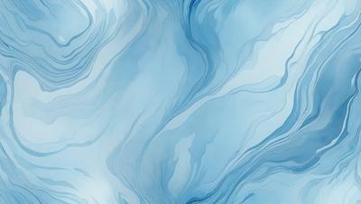 The primary subject of the image is a blue and white swirling pattern, which appears to be a digital art or illustration. The setting is a cloudy sky, and the visual style is a mix of digital art and a natural environment. The dominant colors are blue and white, creating a calming and serene atmosphere.