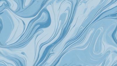 The primary subject of the image is a blue and white swirling pattern, which appears to be a digital art or illustration. The setting is a blue background, and the visual style is a combination of digital art and illustration. The dominant colors are blue and white, creating a calm and soothing atmosphere.