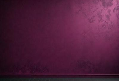The primary subject of the image is a purple wall. The setting is a room with a purple wall, and the visual style is a photo. The dominant colors are purple and red, creating a warm and inviting atmosphere.