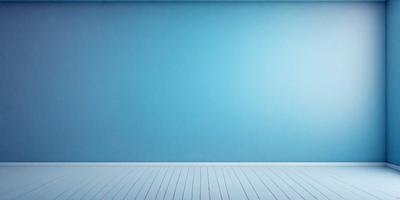The primary subject of the image is a blue wall with a white floor. The setting is a room with a blue wall and a white floor. The visual style is a photo, and the colors and mood are predominantly blue and white, creating a calm and serene atmosphere.