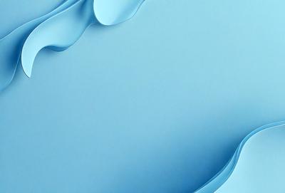 The primary subject of the image is a blue background with a wave-like pattern. The setting is a blue surface, possibly a wall or a piece of artwork. The visual style is a combination of a photo and a digital artwork, creating a unique and interesting design. The colors and mood of the image are predominantly blue, giving it a calm and serene atmosphere.