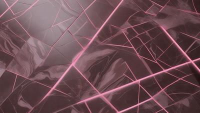 The primary subject of the image is a marble tile with a pink and black pattern. The setting is a bathroom, and the visual style is a close-up of the tile. The dominant colors are pink and black, creating a bold and elegant appearance.