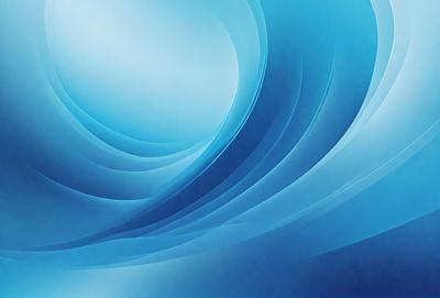 The primary subject of the image is a blue and white swirl pattern. The setting is a blue background, and the visual style appears to be a digital art or illustration. The dominant colors are blue and white, creating a calming and soothing atmosphere.