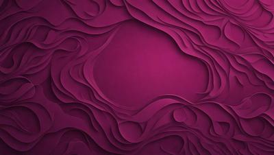 The primary subject of the image is a purple wall with a unique, flowing design. The setting is a room with the wall as the main focus. The visual style is a combination of digital art and illustration, creating a striking and artistic appearance. The dominant colors are purple and pink, giving the wall a warm and inviting atmosphere.