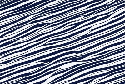 The primary subject of the image is a blue and white zebra pattern. The setting is a blue background, and the visual style is a digital art or illustration. The dominant colors are blue and white, creating a calm and soothing atmosphere.