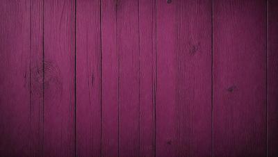 The primary subject of the image is a wooden wall with a purple color. The setting is a room with a wooden surface, and the visual style is a close-up of the wooden wall. The dominant colors are purple and brown, creating a warm and cozy atmosphere.