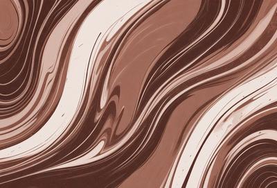 The primary subject of the image is a brown and white swirl pattern, which appears to be a painting or drawing. The setting is a brown and white background, which complements the swirl pattern. The visual style is a combination of artistic elements, such as the swirl pattern and the brown and white color scheme. The colors and mood of the image are warm and inviting, with the brown and white colors creating a sense of depth and texture.