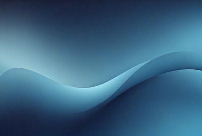 The primary subject of the image is a blue wave, which is the main focus of the scene. The wave is set against a blue background, creating a visually striking and calming atmosphere. The visual style of the image is a combination of photo and digital art, as it appears to be a photo of a digital art piece. The dominant colors in the image are blue and white, with the blue wave being the most prominent feature.