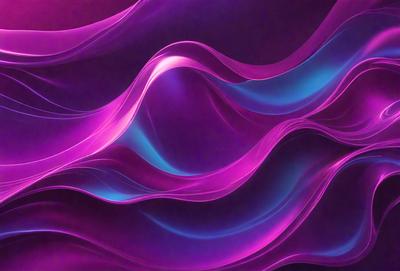 The primary subject of the image is a purple and blue wave pattern, which is the main focus of the image. The setting is a purple and blue background, creating a visually striking scene. The visual style is a digital art or illustration, as the wave pattern is intricately detailed and the colors are vibrant. The dominant colors in the image are purple and blue, creating a calming and serene atmosphere.