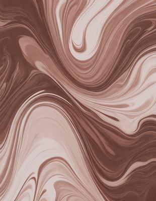 The primary subject of the image is a brown and white patterned wallpaper. The setting is a room with a brown and white patterned wallpaper. The visual style is a patterned wallpaper, which gives the room a unique and artistic atmosphere. The dominant colors are brown and white, creating a warm and inviting environment.