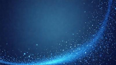 The primary subject of the image is a blue background with a few white sparkles. The setting is a dark blue sky, and the visual style appears to be a digital art or illustration. The colors and mood of the image are predominantly dark and moody, with the blue background and white sparkles adding a touch of brightness and contrast.