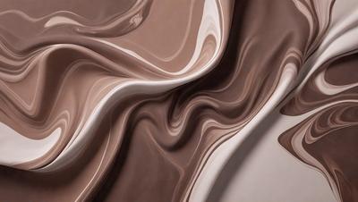 The primary subject of the image is a brown and white patterned fabric. The setting is a white background, which provides a clean and contrasting environment for the fabric. The visual style of the image is a close-up of the fabric, showcasing its intricate pattern. The colors and mood of the image are predominantly brown and white, creating a warm and earthy atmosphere.