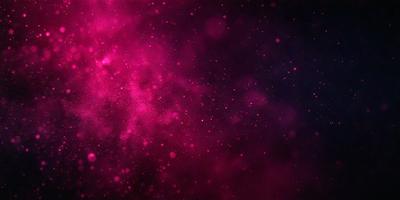 The primary subject of the image is a pink background with a purple hue. The setting is a space-like environment, possibly a nebula or a galaxy. The visual style is a combination of a photo and digital art, creating a unique and captivating atmosphere. The colors and mood of the image are predominantly pink and purple, giving it a warm and inviting feel.