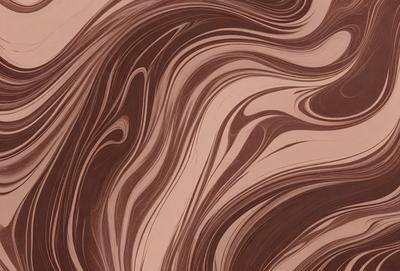 The primary subject of the image is a brown and white patterned surface, which appears to be a piece of wood or a wallpaper design. The setting is a room with a brown and white color scheme. The visual style is a combination of a photo and a digital art or illustration, as the image has a textured and detailed appearance. The dominant colors are brown and white, creating a warm and earthy atmosphere.