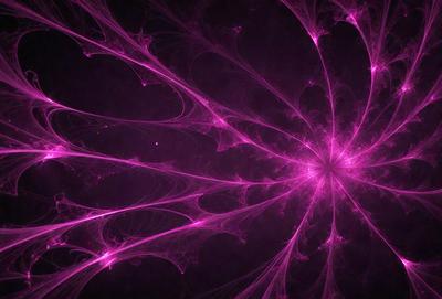 The primary subject of the image is a purple, pink, and white swirling pattern. The setting is a dark background, which contrasts with the vibrant colors of the swirling pattern. The visual style appears to be a combination of digital art and illustration, creating a unique and eye-catching design. The colors and mood of the image are predominantly pink and purple, giving it a warm and inviting atmosphere.