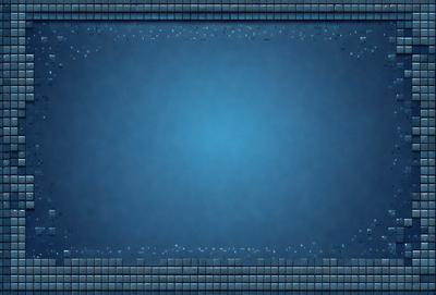 The primary subject of the image is a blue background with a few white dots. The setting is a dark blue room, and the visual style appears to be a digital art or illustration. The colors and mood of the image are predominantly dark and moody, with the blue background and white dots creating a sense of depth and contrast.