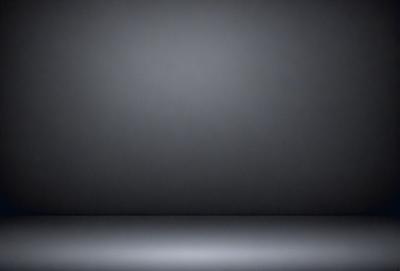 The primary subject of the image is a large, empty room with a gray wall. The setting is a dark room, possibly a basement, with a black background. The visual style is a black and white photo, giving the image a classic and timeless appearance. The colors and mood are predominantly dark and moody, creating a sense of mystery and solitude.