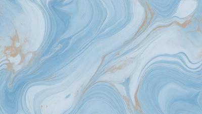 The primary subject of the image is a blue and white marbled surface, which appears to be a marble tile or a blue and white marbled wall. The setting is a room with a blue and white marbled surface, which creates a visually appealing and elegant atmosphere. The visual style of the image is a close-up of the marbled surface, showcasing its intricate patterns and textures. The colors and mood of the image are predominantly blue and white, giving it a clean, sophisticated
