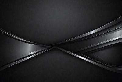The primary subject of the image is a silver metal design, which appears to be a pattern or a piece of artwork. The setting is a black background, which contrasts with the silver design. The visual style is a combination of digital art and illustration, creating a modern and sleek appearance. The colors and mood of the image are predominantly silver and black, giving it a contemporary and sophisticated feel.
