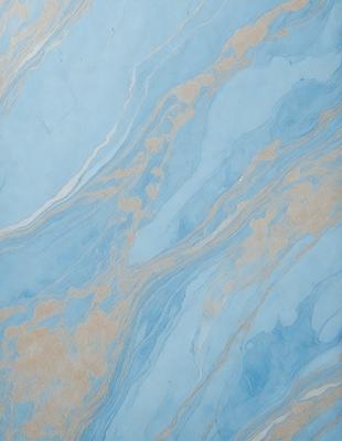 The primary subject of the image is a blue and white marbled wallpaper with a swirling pattern. The setting is a room with a blue and white marbled wallpaper. The visual style is a patterned wallpaper, and the colors and mood are predominantly blue and white, creating a calm and soothing atmosphere.