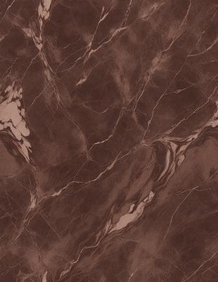 The image features a close-up of a marble surface with a brown and white pattern. The marble has a brown background with white veins, giving it a unique and elegant appearance. The close-up view of the marble surface highlights the intricate details and textures of the material.