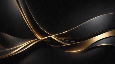The primary subject of the image is a gold-colored spiral pattern. The setting is a dark background, which contrasts with the gold pattern. The visual style is a combination of digital art and illustration, creating a unique and eye-catching design. The colors and mood of the image are predominantly gold and dark, giving it a sophisticated and elegant appearance.