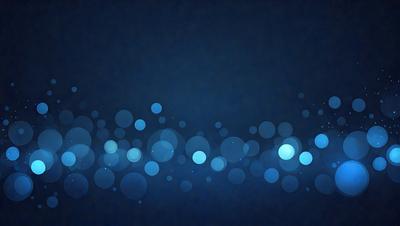 The primary subject of the image is a blue background with a pattern of blue and white circles. The setting is a dark, starry night, creating a sense of mystery and wonder. The visual style is a digital art or illustration, with the circles appearing as a digital pattern. The colors and mood of the image are predominantly blue, creating a serene and calming atmosphere.