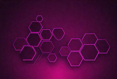 The primary subject of the image is a purple background with a geometric pattern. The setting is a dark purple background, which creates a contrast with the geometric pattern. The visual style is a combination of digital art and illustration, as the geometric pattern is created using a digital medium. The colors and mood of the image are predominantly purple, which gives it a calm and soothing atmosphere.