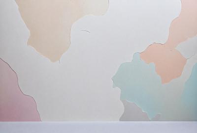 The primary subject of the image is a white paper with a variety of colors and patterns. The paper appears to be a canvas for artistic expression, with the colors and patterns creating a visually interesting and dynamic scene. The setting is a white background, which provides a clean and uncluttered environment for the artwork. The visual style of the image is a combination of digital art and illustration, as the paper appears to be digitally manipulated to create the intricate patterns and colors. The colors and mood of the image are