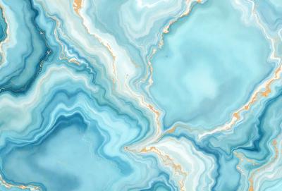 The primary subject of the image is a blue and white marble-like pattern. The setting is a blue and white marble-like surface, which could be a wall or a countertop. The visual style is a close-up of the marble-like pattern, showcasing its intricate details. The colors and mood of the image are predominantly blue and white, giving it a clean and elegant appearance.