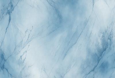 The primary subject of the image is a blue and white marble wall. The setting is a cloudy sky, which serves as the backdrop for the wall. The visual style is a photo, capturing the natural beauty of the marble wall and the cloudy sky. The colors and mood of the image are predominantly blue and white, creating a serene and calming atmosphere.