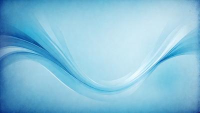 The primary subject of the image is a blue background with a wave-like pattern. The setting is a blue sky, and the visual style is a digital art or illustration. The dominant colors are blue and white, creating a calm and serene atmosphere.