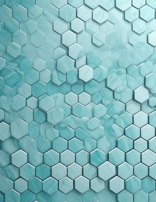The primary subject of the image is a blue and white tile pattern. The setting is a bathroom, with the tiles covering the walls and floor. The visual style is a close-up of the tiles, showcasing their intricate design. The dominant colors are blue and white, creating a clean and calming atmosphere.