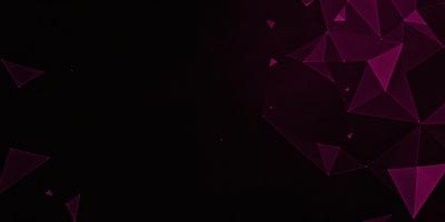The primary subject of the image is a purple background with a pattern of triangles. The setting is a dark, black background, which contrasts with the purple pattern. The visual style is a combination of digital art and illustration, creating a unique and eye-catching design. The colors and mood of the image are predominantly purple, giving it a bold and striking appearance.