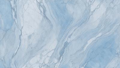 The primary subject of the image is a marble tile with a blue and white pattern. The setting is a bathroom, as indicated by the presence of the marble tile. The visual style is a close-up of the tile, showcasing its intricate design. The colors and mood of the image are predominantly blue and white, creating a clean and elegant atmosphere.