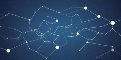 The primary subject of the image is a complex network of lines and dots, which appears to be a digital art or illustration. The setting is a blue background, which adds to the overall mood of the image. The visual style suggests that the image is a creative and intricate design, possibly representing a celestial or geometric pattern. The colors and mood of the image are predominantly blue, which gives it a calm and serene atmosphere.