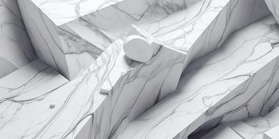 The primary subject of the image is a white marble wall with a large, round, white object on top of it. The setting is a white marble surface, which gives the image a clean and elegant appearance. The visual style is a combination of photo and digital art, creating a realistic yet artistic representation of the scene. The colors and mood of the image are predominantly white, giving it a calm and serene atmosphere.