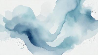 The primary subject of the image is a blue and white water-like pattern, which appears to be a painting or drawing. The setting is a white background, which provides a clean and minimalist appearance. The visual style is artistic, with the blue and white colors creating a sense of depth and movement. The overall atmosphere is calm and serene, with the water-like pattern evoking a sense of tranquility.