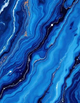 The primary subject of the image is a blue and white striped pattern, which appears to be a blue and white marble or a blue and white stone. The setting is a blue and white striped surface, which could be a wall, a floor, or a table. The visual style of the image is a close-up of the blue and white striped pattern, showcasing its intricate details. The colors and mood of the image are predominantly blue and white, creating a calm and serene atmosphere.