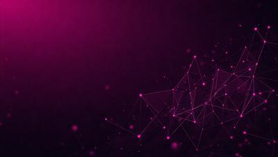 The primary subject of the image is a purple background with a pattern of pink dots. The setting is a dark background, which contrasts with the bright pink dots. The visual style is a digital art or illustration, as the dots are arranged in a geometric pattern. The colors and mood of the image are vibrant and energetic, with the pink dots creating a lively and dynamic atmosphere.