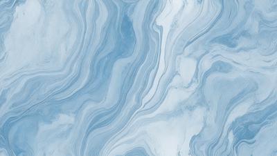The primary subject of the image is a blue and white marbled tile. The setting is a bathroom, as indicated by the presence of the marbled tile. The visual style is a close-up of the tile, showcasing its intricate design. The dominant colors are blue and white, creating a calm and soothing atmosphere.