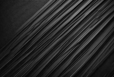 The primary subject of the image is a black and white pattern of a wavy line. The setting is a black background, and the visual style appears to be a digital art or illustration. The dominant colors are black and white, creating a classic and timeless atmosphere.