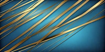 The primary subject of the image is a blue background with gold stripes. The setting is a blue background with gold stripes, and the visual style is a digital art or illustration. The dominant colors are blue and gold, creating a calm and soothing atmosphere.